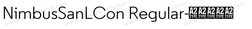 NimbusSanLCon Regular字体转换
